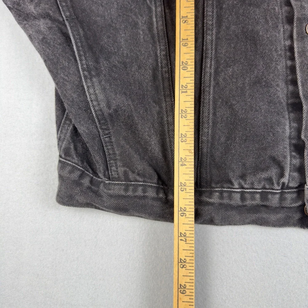 Vtg Levi's 70598 Trucker Jacket Men's XL Black Denim 90s Faded Wash‎